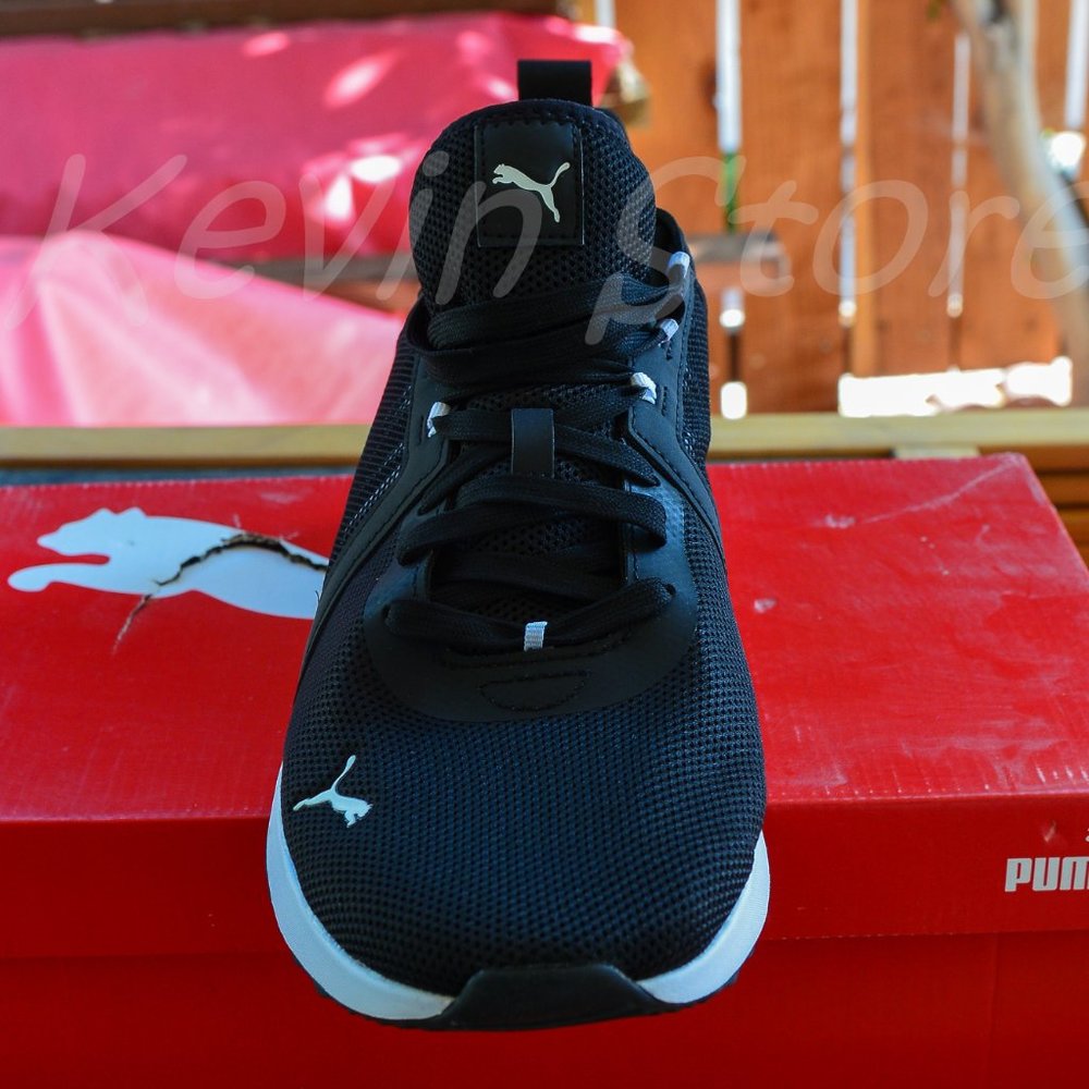 PUMA Mens Pacer Net Cage Trainers Sneakers Running Shoes Black - Picture 12 of 16